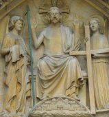 Le Christ Rédempteur Tympan Notre Dame de Paris